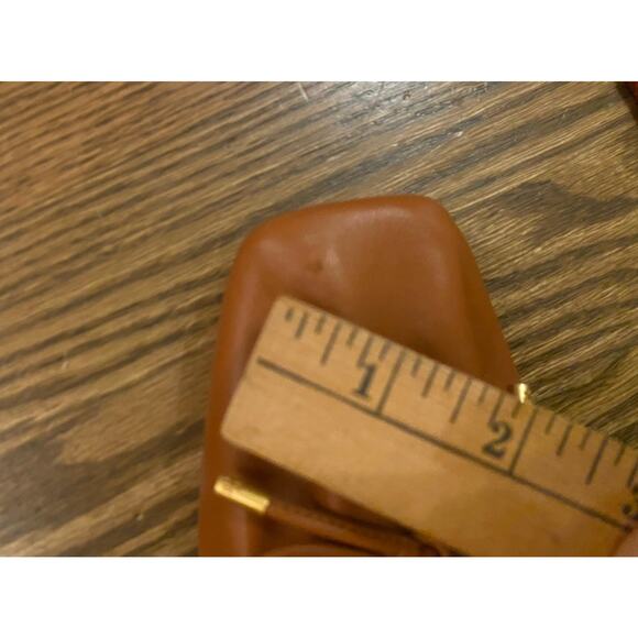 Tory Burch Women's Rust Brown Bow Ballet Flats Square Toe Ruched Shoes 10.5 - Picture 12 of 12